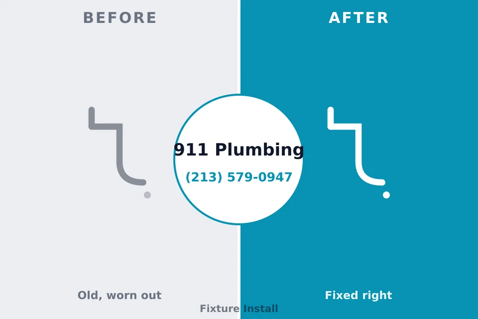 Before and after: plumbing company Magnolia, TX